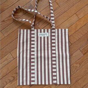 NWOT Sézane Striped Canvas Tote